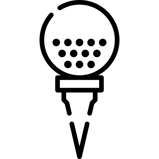 golf ball tee icon